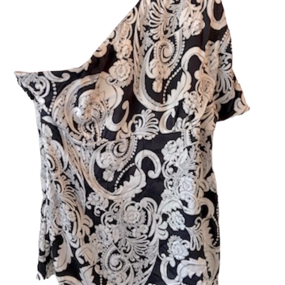 CACHE SILK ONE SHOULDER TOP  Size L - Picture 3 of 16